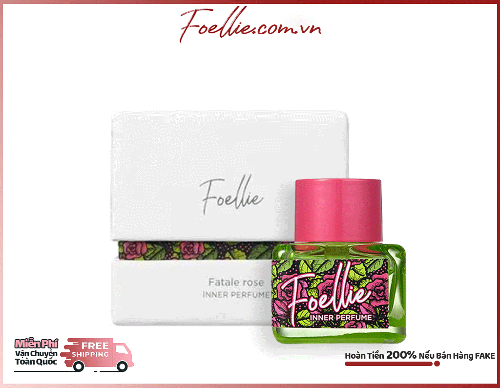 Nước hoa vùng kính Foellie hồng xanh - Foellie Fatale Rose